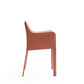 Manhattan Comfort Paris Clay Saddle Leather Armchair