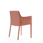Manhattan Comfort Paris Clay Saddle Leather Armchair