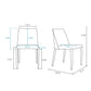 Manhattan Comfort Paris Clay Saddle Leather Dining Chairs In A Set Of 2
