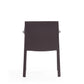 Manhattan Comfort Paris Gray Saddle Leather Armchair