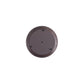 Manhattan Comfort Patchin Brown Wood Round End Table With Gold Tabletop