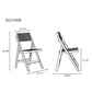 Manhattan Comfort Pullman Black & Natural Cane Folding Dining Chairs In A Set Of 2
