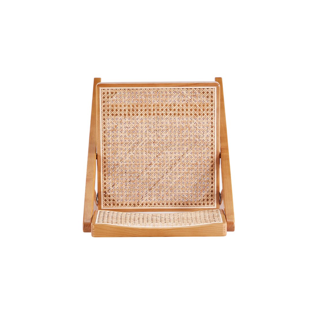 Manhattan Comfort Pullman Nature Cane Folding Dining Chairs In A Set Of 2