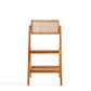 Manhattan Comfort Pullman Nature Cane Folding Dining Chairs In A Set Of 4