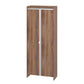 Manhattan Comfort Ratzer Brown & White Storage Cabinet With 11 Shelves