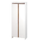 Manhattan Comfort Ratzer White & Brown Storage Cabinet With 11 Shelves