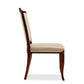 Manhattan Comfort Regent Cream & Walnut Faux Leather Dining Chair In A Set Of 2
