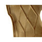 Manhattan Comfort Reine Antique Gold & Walnut Velvet Dining Chairs In A Set Of 2