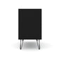 Manhattan Comfort Rockefeller 3-Drawer Black Dressers In A Set Of 2