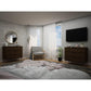Manhattan Comfort Rockefeller 3-Drawer Brown Dressers In A Set Of 2