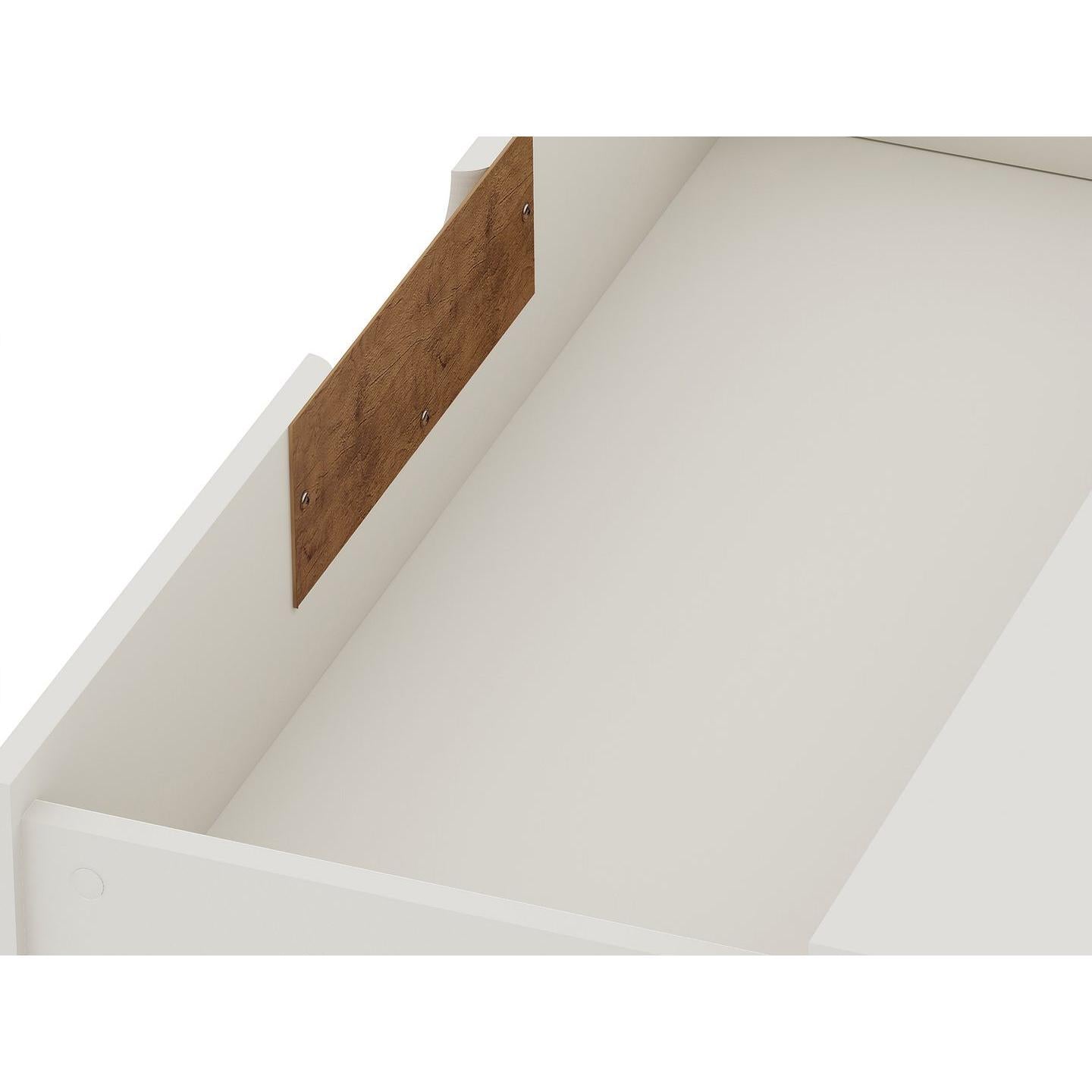 Manhattan Comfort Rockefeller 3-Drawer Off White Dressers In A Set Of 2