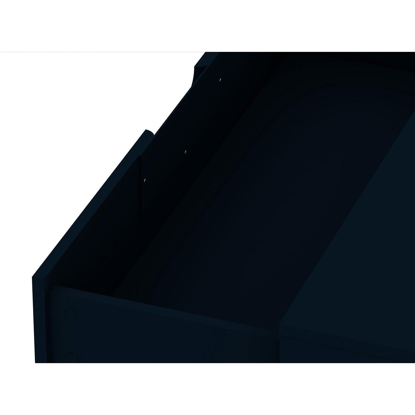Manhattan Comfort Rockefeller 3-Drawer Tatiana Midnight Blue Dressers In A Set Of 2