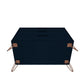 Manhattan Comfort Rockefeller 3-Drawer Tatiana Midnight Blue Dressers In A Set Of 2