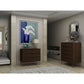 Manhattan Comfort Rockefeller 5-Drawer & 3-Drawer Brown Dresser Cabinet Set