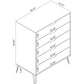 Manhattan Comfort Rockefeller 5-Drawer & 3-Drawer Brown Dresser Cabinet Set