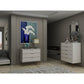 Manhattan Comfort Rockefeller 5-Drawer & 3-Drawer Off White Dresser Cabinet Set