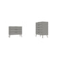 Manhattan Comfort Rockefeller 5-Drawer & 3-Drawer Off White Dresser Cabinet Set