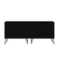 Manhattan Comfort Rockefeller 5-Drawer & 6-Drawer Black Dresser Cabinet Set