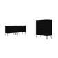 Manhattan Comfort Rockefeller 5-Drawer & 6-Drawer Black Dresser Cabinet Set