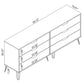 Manhattan Comfort Rockefeller 5-Drawer & 6-Drawer Nature & Textured Gray Dresser Cabinet Set
