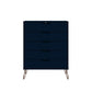 Manhattan Comfort Rockefeller 5-Drawer & 6-Drawer Tatiana Midnight Blue Dresser Cabinet Set
