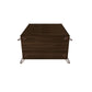 Manhattan Comfort Rockefeller 5-Drawer Tall Dresser With Metal Legs In Brown