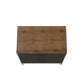 Manhattan Comfort Rockefeller 5-Drawer Tall Dresser With Metal Legs In Nature & Textured Gray