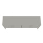 Manhattan Comfort Rockefeller 6-Drawer Double Low Dresser With Metal Legs In Off White