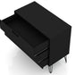 Manhattan Comfort Rockefeller Dresser Cabinet With 3-Drawers In Black