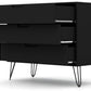 Manhattan Comfort Rockefeller Dresser Cabinet With 3-Drawers In Black