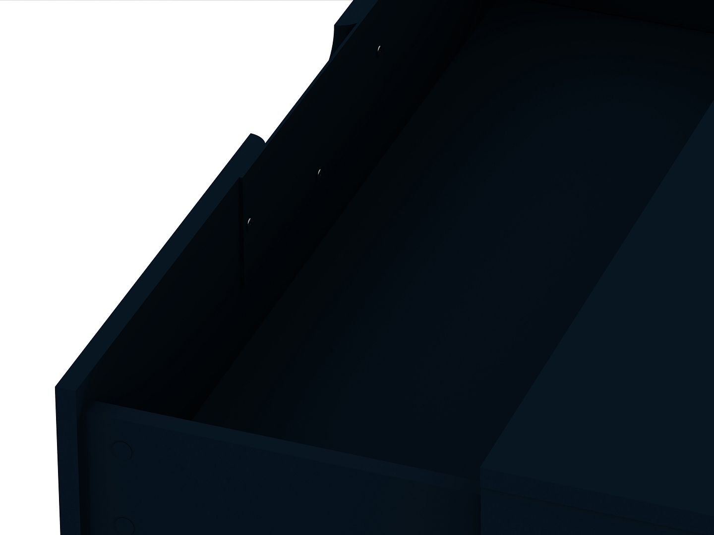 Manhattan Comfort Rockefeller Dresser Cabinet With 3-Drawers In Tatiana Midnight Blue