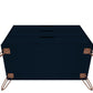 Manhattan Comfort Rockefeller Dresser Cabinet With 3-Drawers In Tatiana Midnight Blue