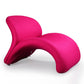 Manhattan Comfort Rosebud Fuchsia Pink Wool Blend Accent Chairs In A Set Of 2