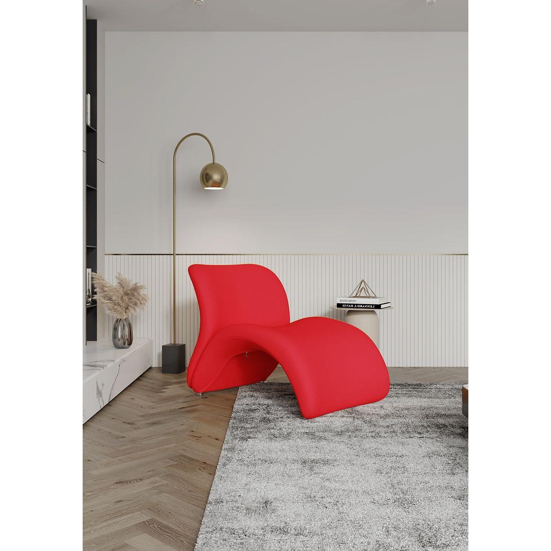 Manhattan Comfort Rosebud Multi Colored 3-Piece Accent Chairs In Red, Fuchsia Pink, & Yellow