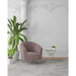 Manhattan Comfort Rosemont Blush & Gold Velvet Accent Chair