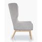 Manhattan Comfort Sampson Wheat & Natural Twill Accent Chairs In A Set Of 2