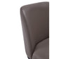 Manhattan Comfort Serena Faux Leather Dining Chair In Gray