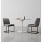 Manhattan Comfort Serena Faux Leather Gray Dining Chairs In A Set Of 2
