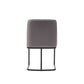 Manhattan Comfort Serena Faux Leather Gray Dining Chairs In A Set Of 2