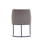 Manhattan Comfort Serena Gray Upholstered Dining Armchair
