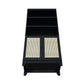 Manhattan Comfort Sheridan 31" Modern Cane Cabinet With Adjustable Shelves in Black