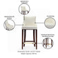 Manhattan Comfort Shubert 3-Piece Ivory Upholstered Leatherette Barstool