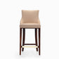 Manhattan Comfort Shubert Tan Upholstered Leatherette Barstool
