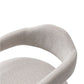 Manhattan Comfort Silver Modern Aspen Tweed Dining Armchair