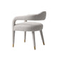 Manhattan Comfort Silver Modern Aspen Tweed Dining Armchair