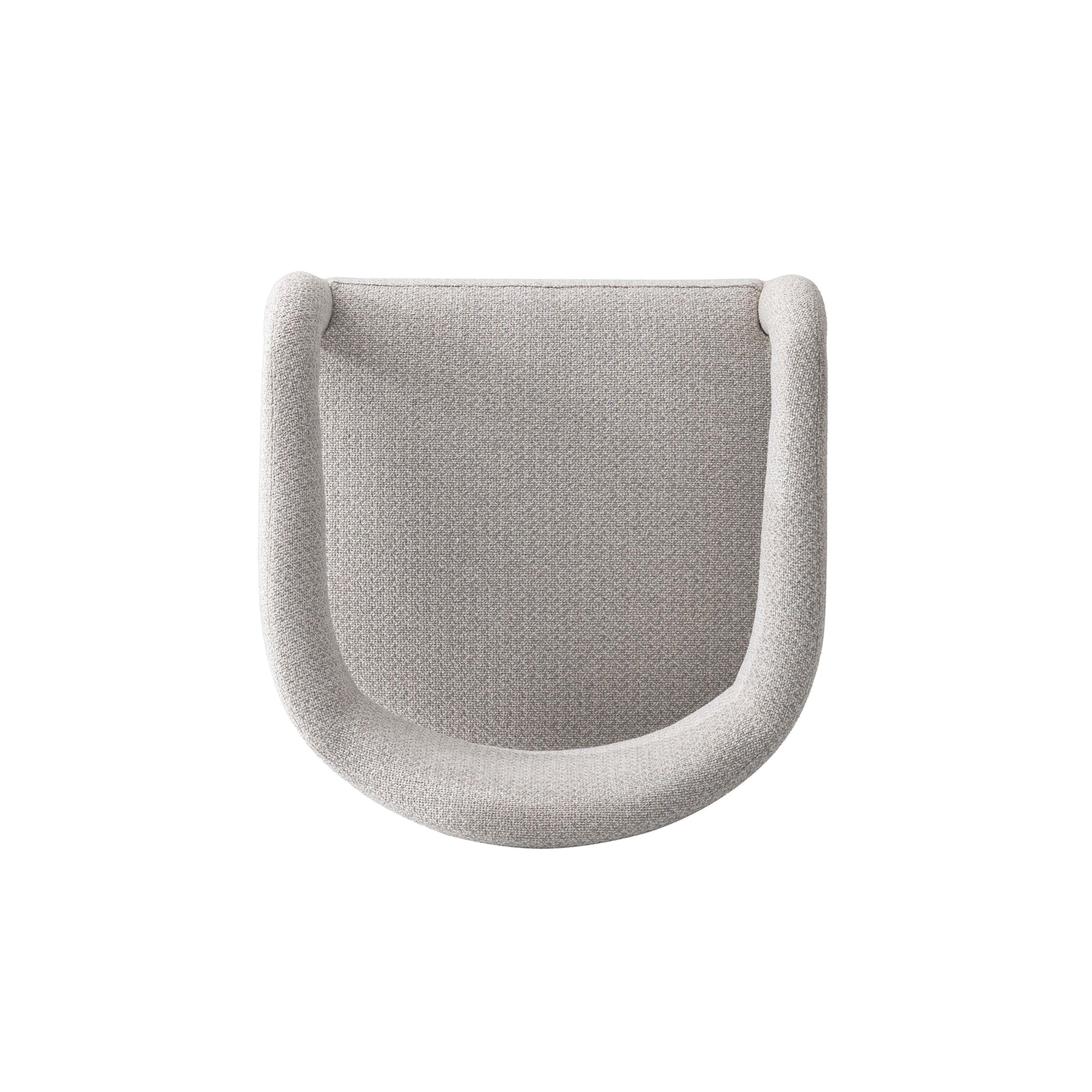 Manhattan Comfort Silver Modern Aspen Tweed Dining Armchair