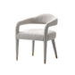 Manhattan Comfort Silver Modern Aspen Tweed Dining Armchair