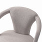 Manhattan Comfort Silver Modern Palmer Tweed Dining Armchair