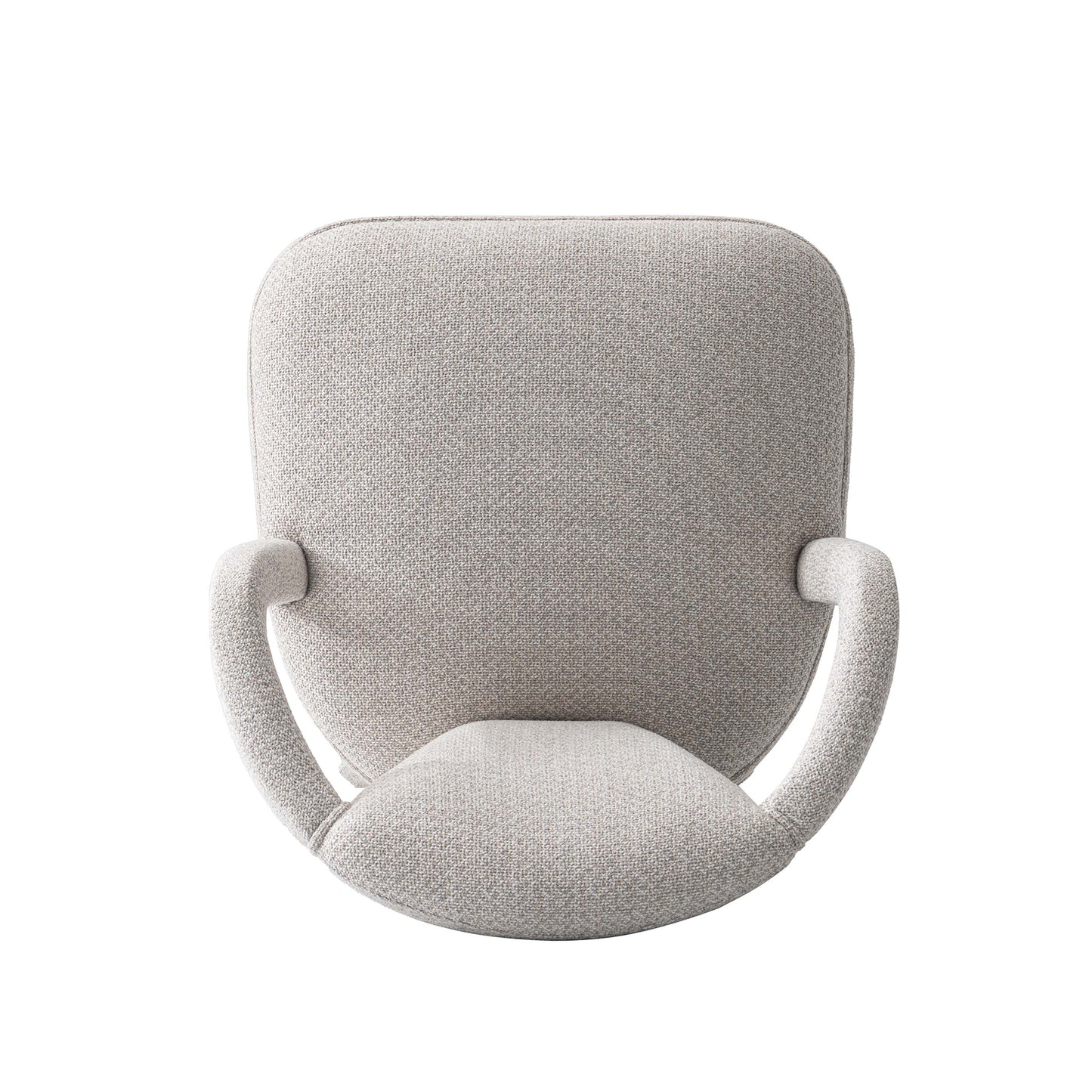 Manhattan Comfort Silver Modern Palmer Tweed Dining Armchair