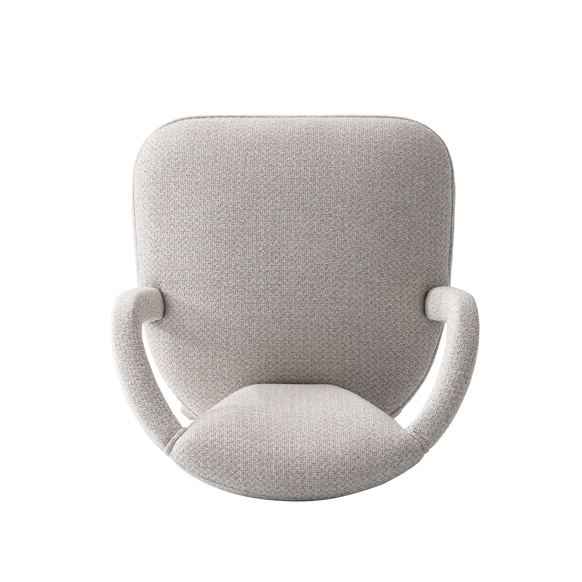 Manhattan Comfort Silver Modern Palmer Tweed Dining Armchair In A Set Of 2
